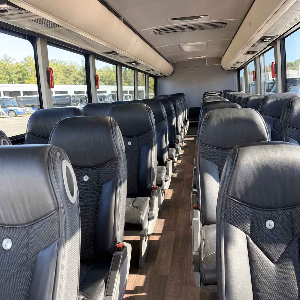 el monte charter bus rental interior