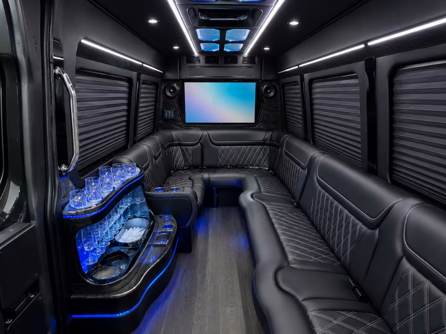 el monte prom shuttle buses with multi stop pickup routes