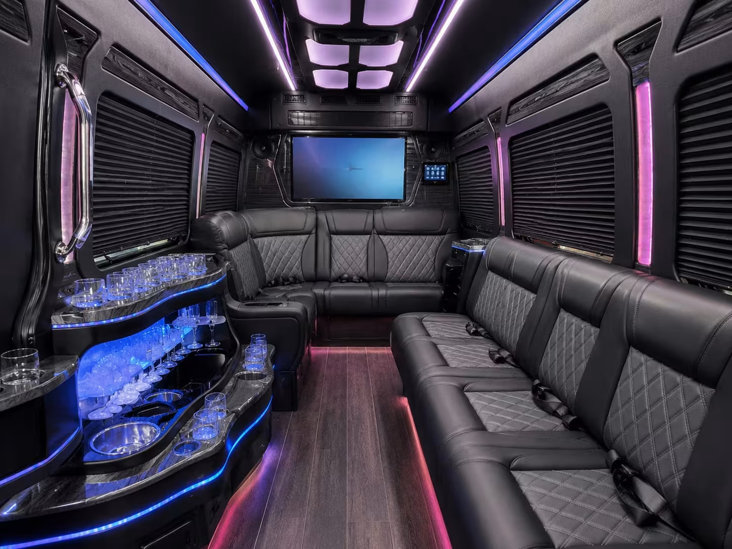 el monte wedding party transportation from suite to ceremony